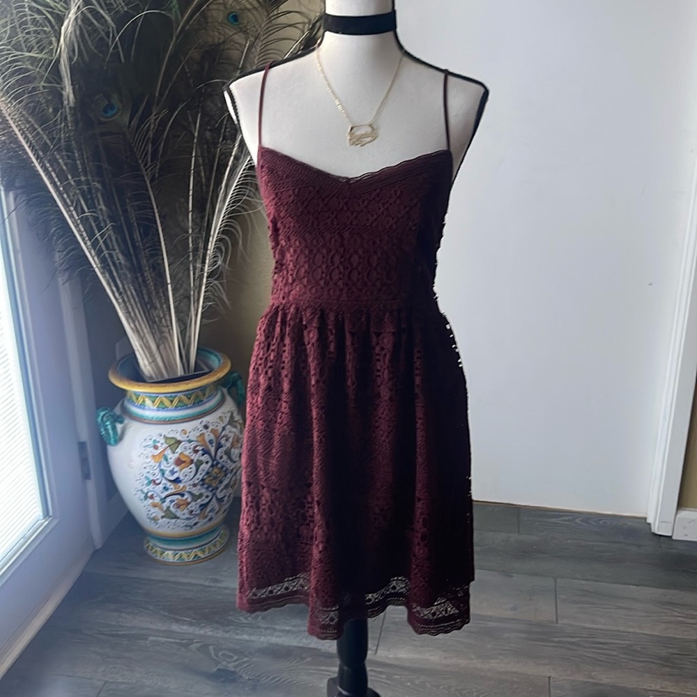Cute burgundy dress